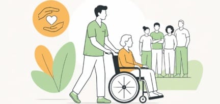 Illustration zum Beitrag: Mehr Männer für den Pflegeberuf