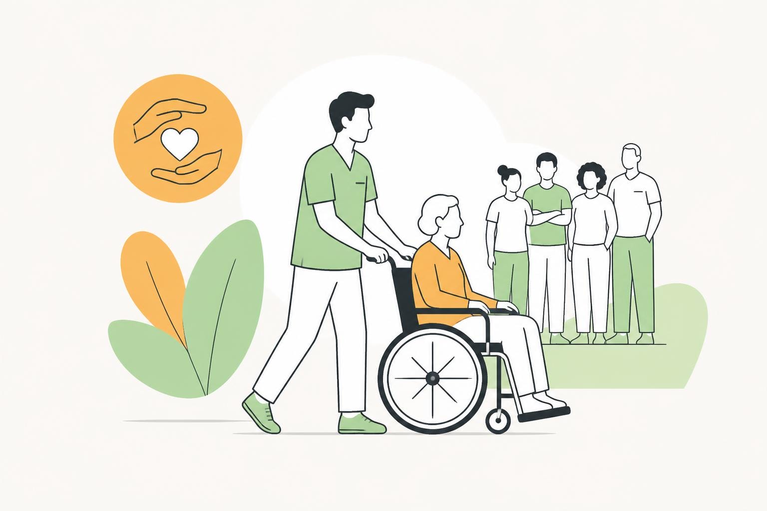 Illustration zum Beitrag: Mehr Männer für den Pflegeberuf