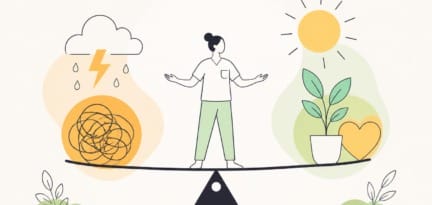 Illustration zum Beitrag: Stress = Stress? – Wie kann ich die positiven Effekte von Stress nutzen?