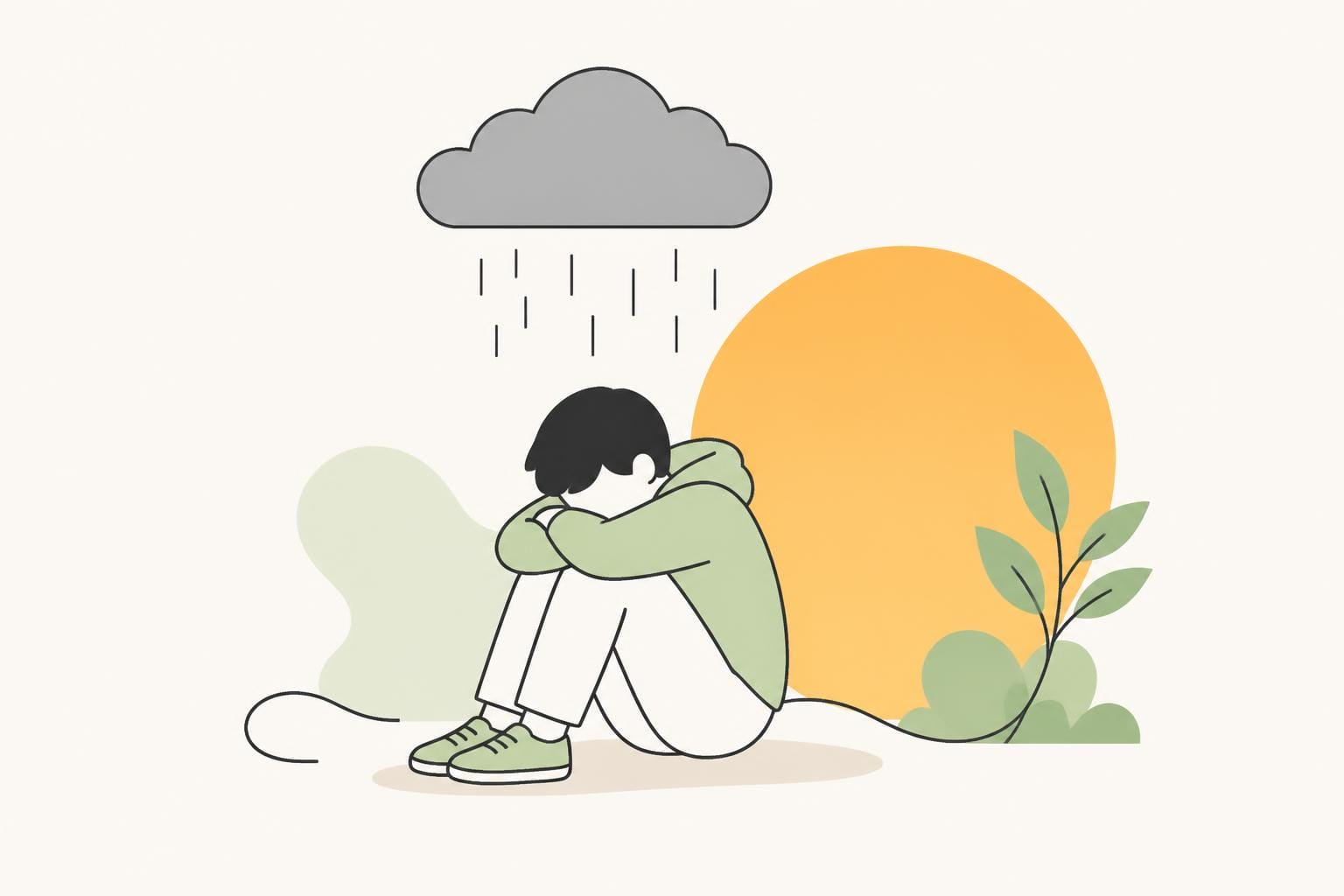Illustration zum Beitrag: Depressionen bei Kindern und Jugendlichen