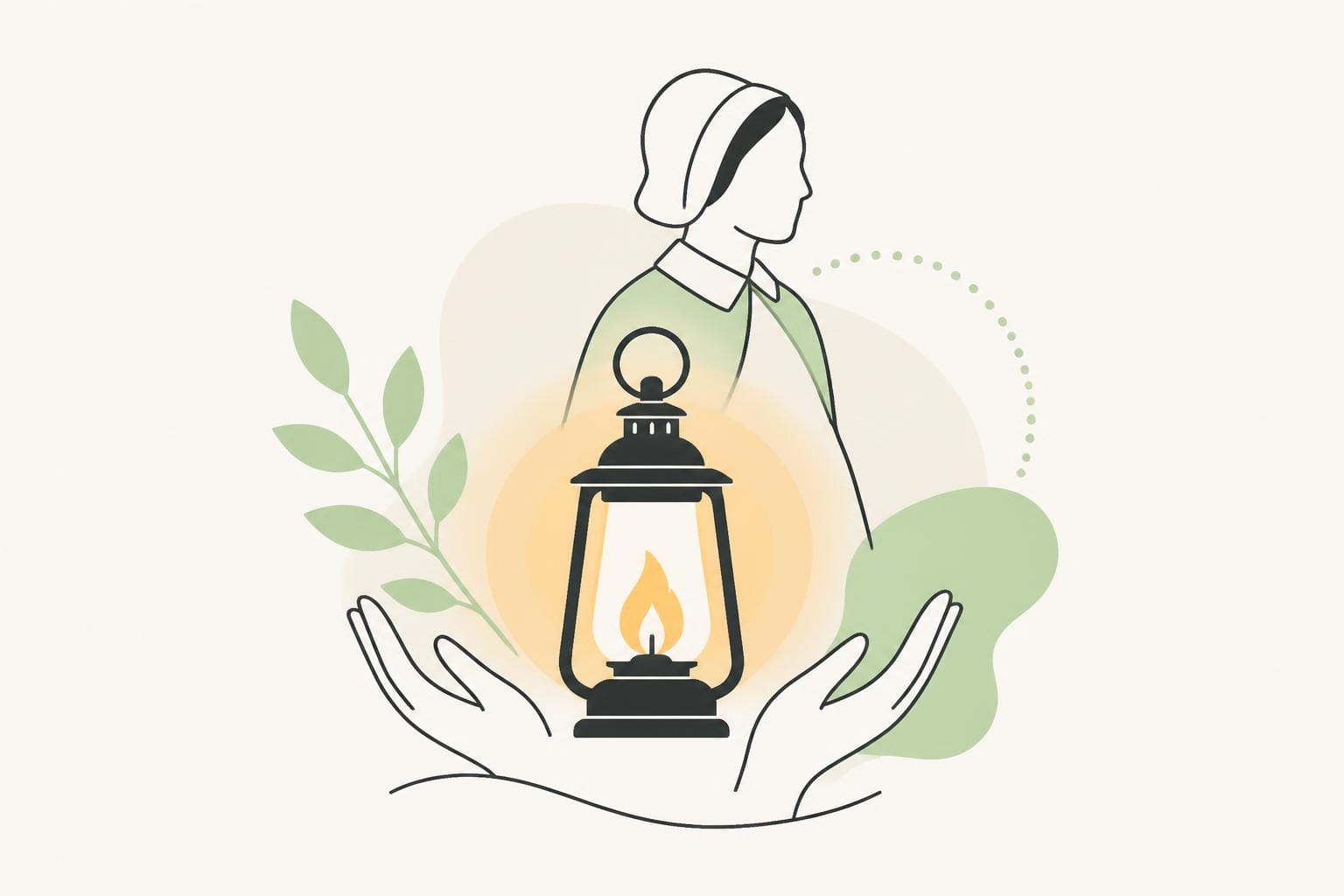 Illustration zum Beitrag: 12. Mai – Tag der Pflegenden und Gedenktag an Florence Nightingale