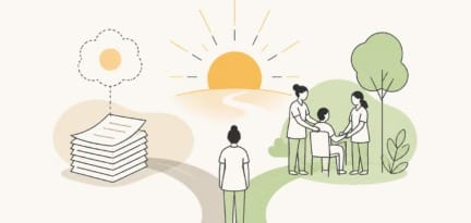 Illustration zum Beitrag: Vision im Unternehmen: Nur Worte auf Papier oder gelebte Grundlage?