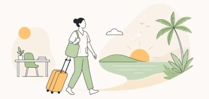 Illustration zum Beitrag: Entspannt von der Arbeit in den Urlaub