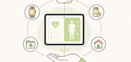 Illustration zum Beitrag: Pflege 4.0 – Die digitale Revolution in der Gesundheitsversorgung