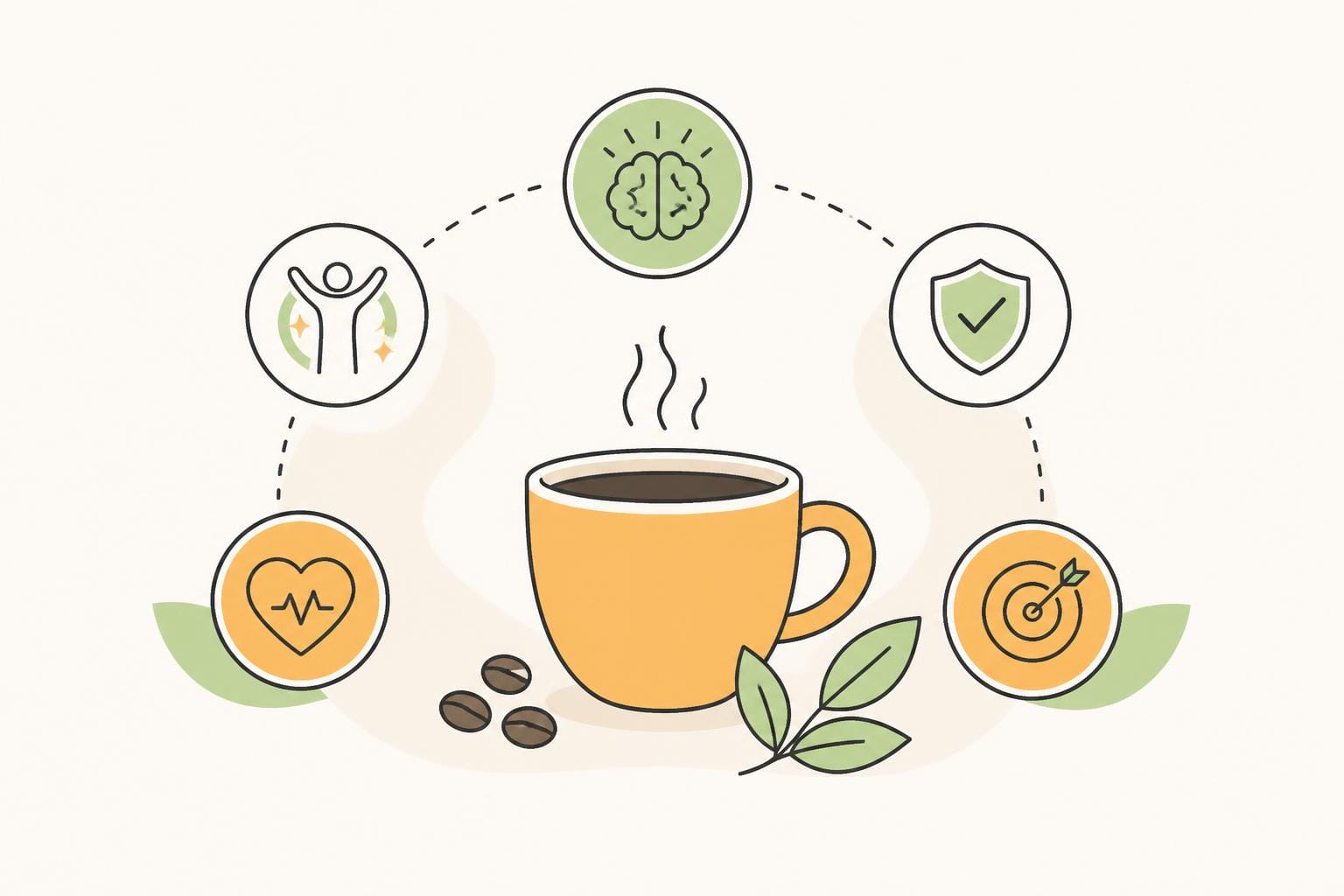 Illustration zum Beitrag: Die Vorzüge des Kaffeekonsums