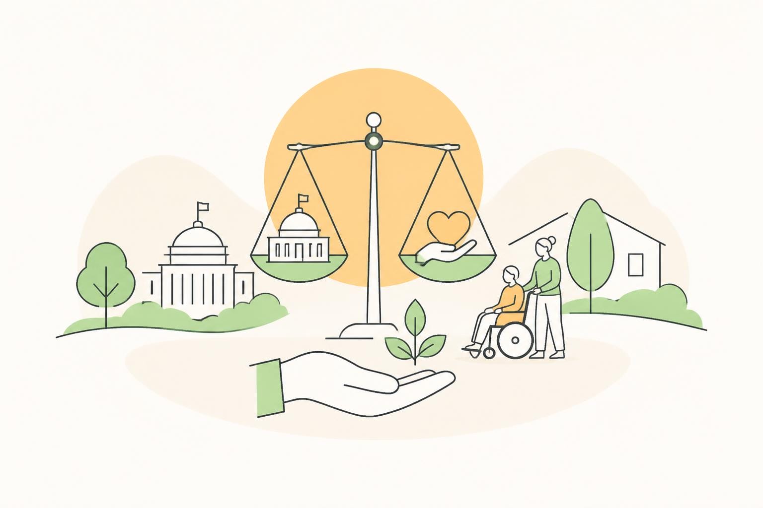 Illustration zum Beitrag: Die Zukunft der Pflege in Deutschland: Was bringt die Pflegereform
