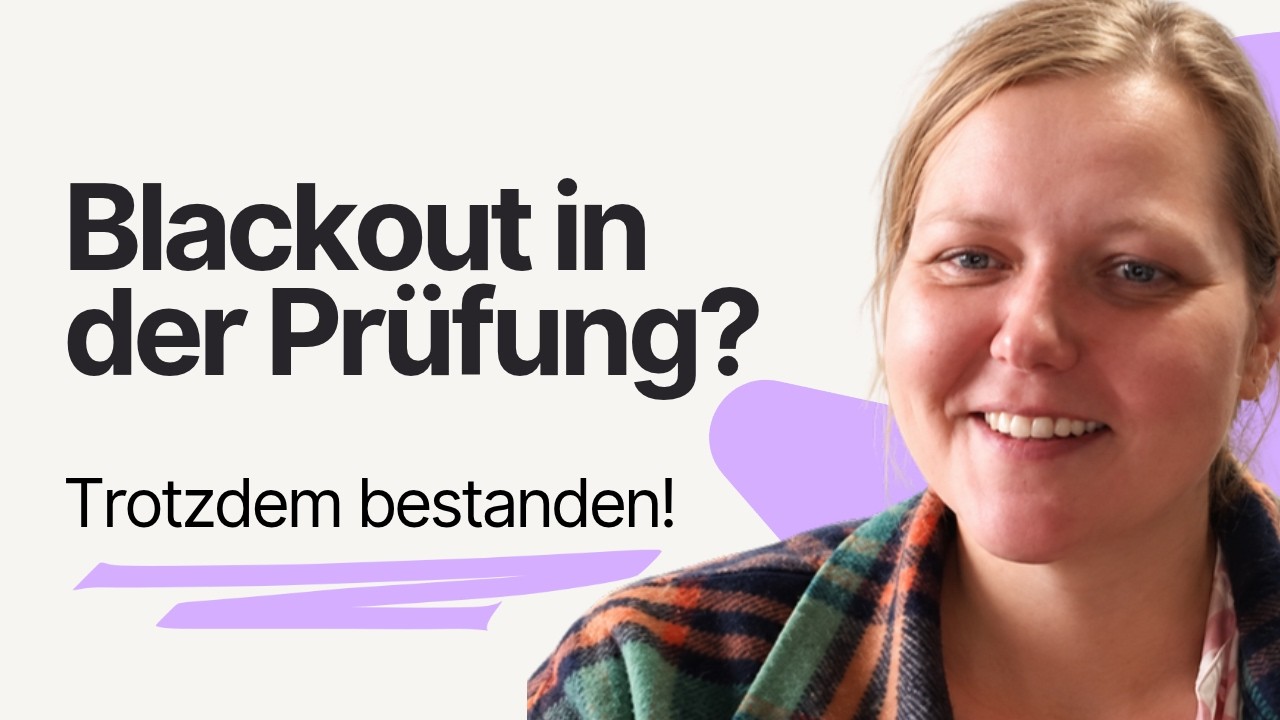 Videovorschau: Blackout in der Prüfung und trotzdem bestanden, Christiane